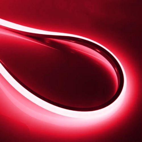 LED NEON STRIP FLAT SHAPE 10X10 RED 8.5W 24V IP67 m