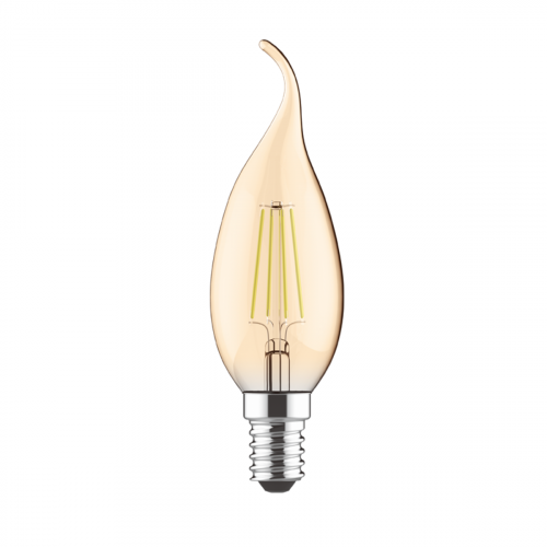 LED CANDLE TIP AMBER STEP DIM E14 230V 5W 2700K 300° 400LM Ra80