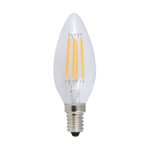  LED FILAMENT E14 CANDLE 6W 6500K 230V AC 570LM RA80