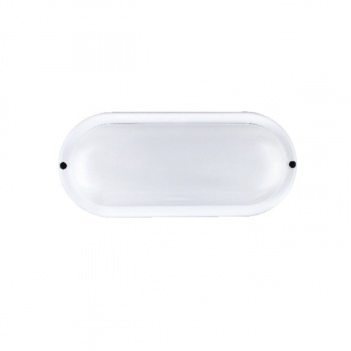  LED PC WHITE WALL LUMINAIRE 230V AC IP65 10W 930lm 4000K 110° Ra80