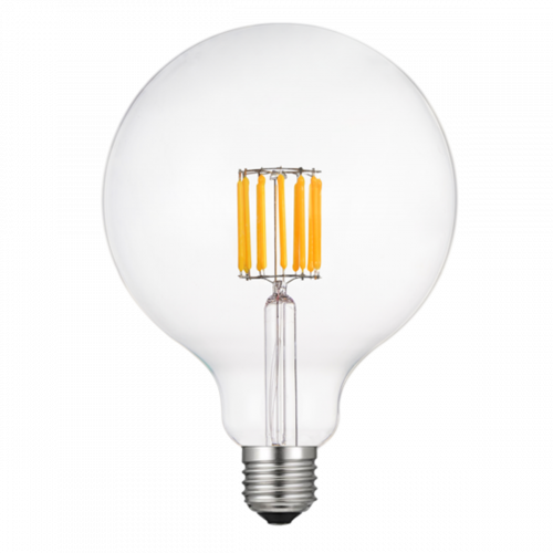  LED FILAMENT E27 G125 10W 6500K 230V AC 1120LM RA80