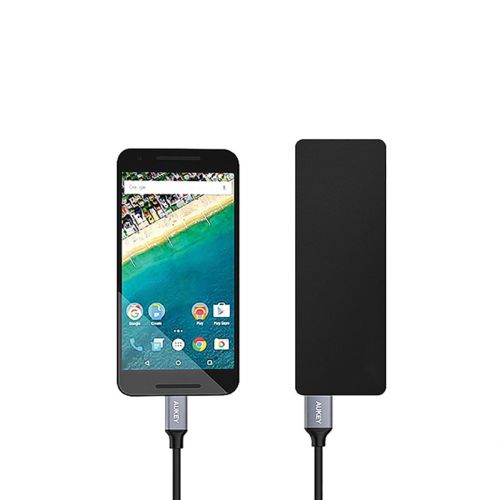 USB-C Male Cable  to USB-A Male 3.0 Quick Charging 1m,  Black (CB-CD2)