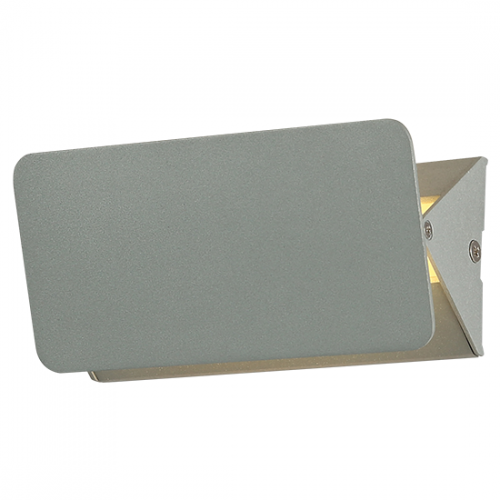  ΕΠΙΤΟΙΧΟ Φ/Σ LED 5W 3000K ΑΛΟΥΜΙΝΙΟ ΓΚΡΙ 16X8X5,5CM PYRAMID