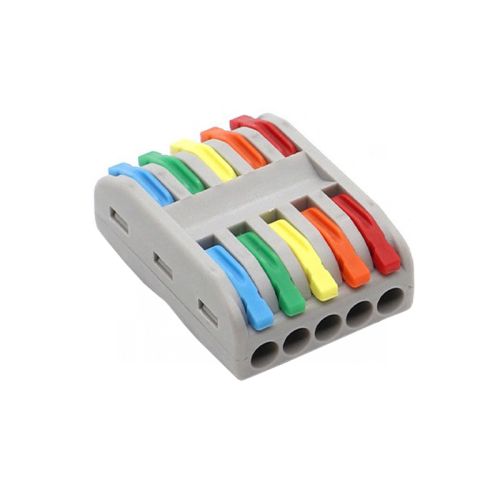 PUSH WIRΕ CONNECTOR 5C 0.08-4mm 2 32A 250V IP20 5pcs