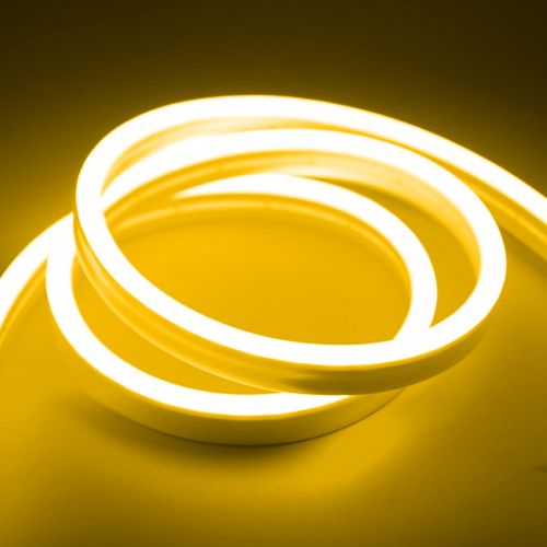 LED NEON STRIP FLAT, SIDE 4X8mm G.YEL 6W 24V IP67 m