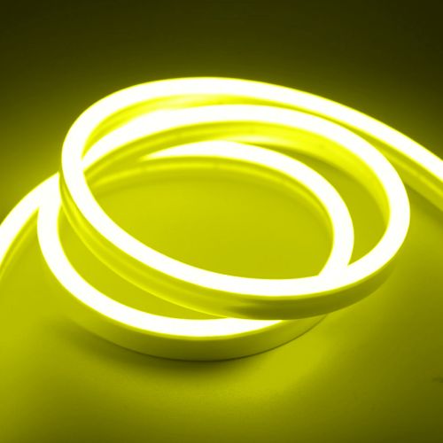 LED NEON STRIP FLAT, SIDE 4X8mm L.YEL 6W 24V IP67 m
