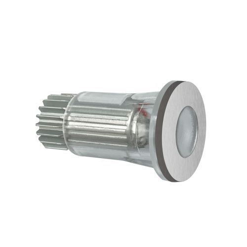 RECESSED SPOT DOT STEP R27 INOX 1L PL10 1W WW 12VDC IP20