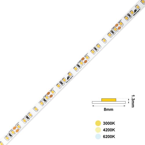 LED STRIP VALUE 120L 24VDC 12W IP20 3000K 