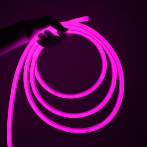 LED NEON STRIP 360° 14mm PINK 6.5W 230V IP67 m